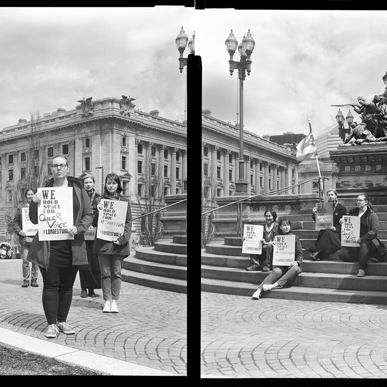 The Longest Walk project—by Megan Young and Angela Davis Fegan—creates temporary installations as a form of public monument. It honors the women who have lead resistance groups throughout history and around the world.